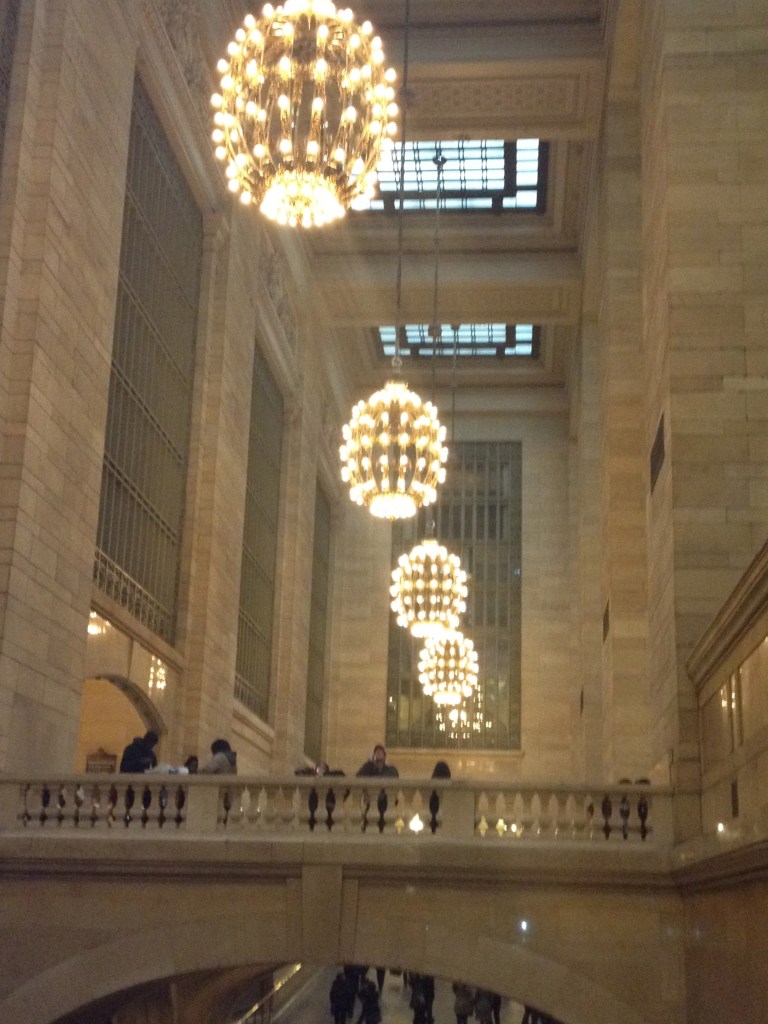 Grand Central Station- I loved these beautiful orb lights