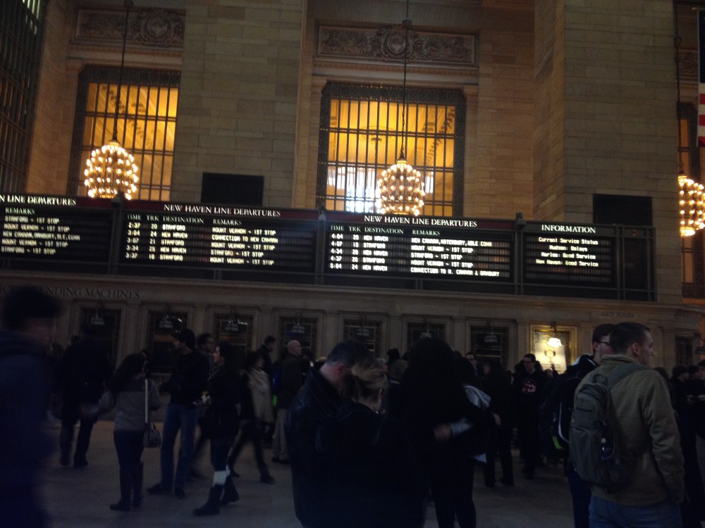 And another of Grand Central. Just being in train stations looking at the schedule boards makes me excited. Train stations and airports are some of my favorite places.