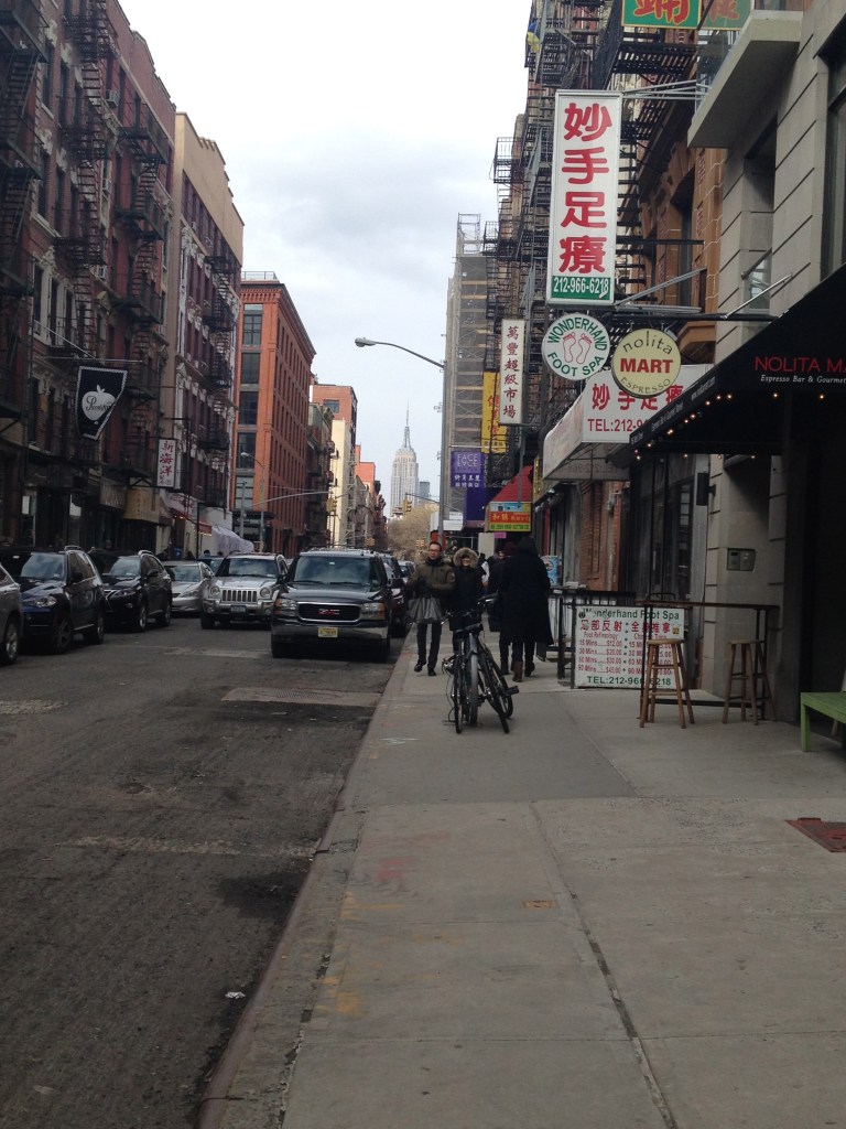 Empire State building in the distance